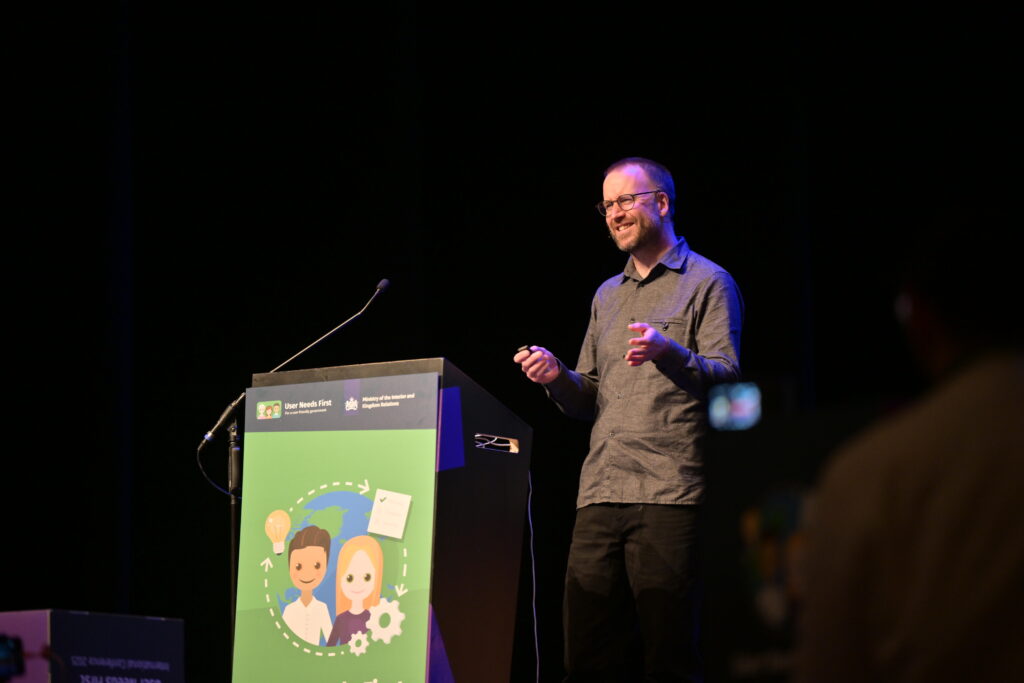 Richard Pope on stage