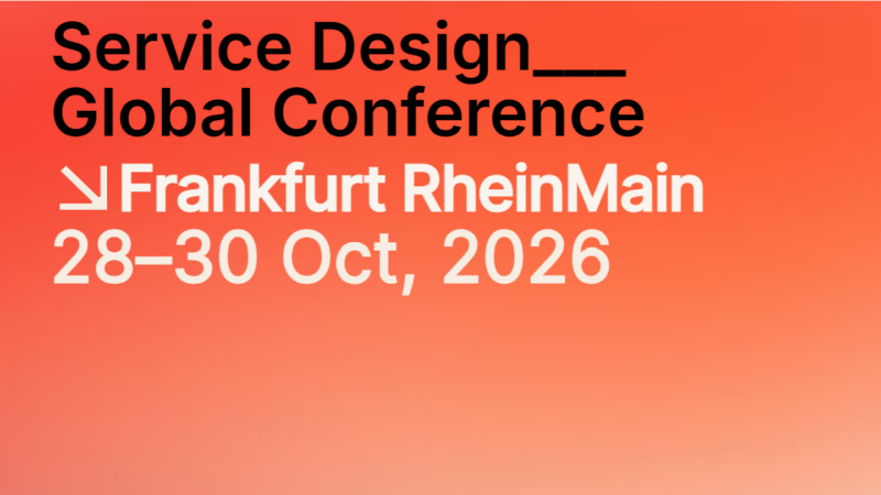 Service Design Global Conference Frankfurt 28-30 October 2026